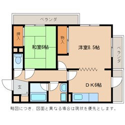 日光ハイツ八日市壱番館の物件間取画像